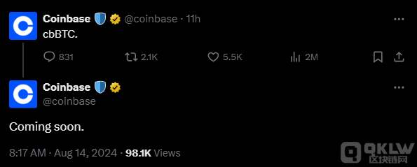 Coinbase�����Ƴ�cbBTCTokens���Ј��������҈DƬ